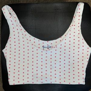 Heart print John Galt tank